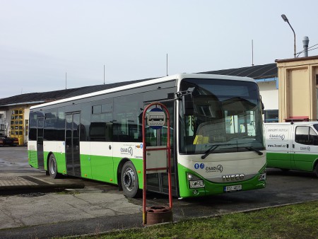 Sviadnov, garáže ČSAD FM, leden 2015